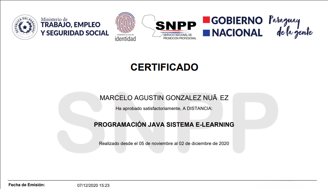 Certificado 2