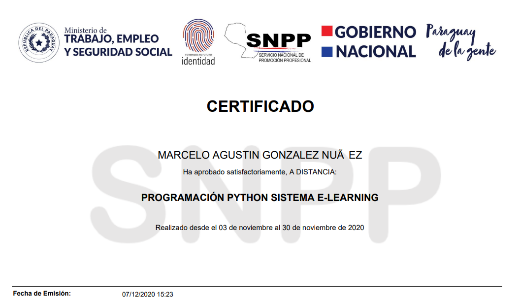 Certificado 2